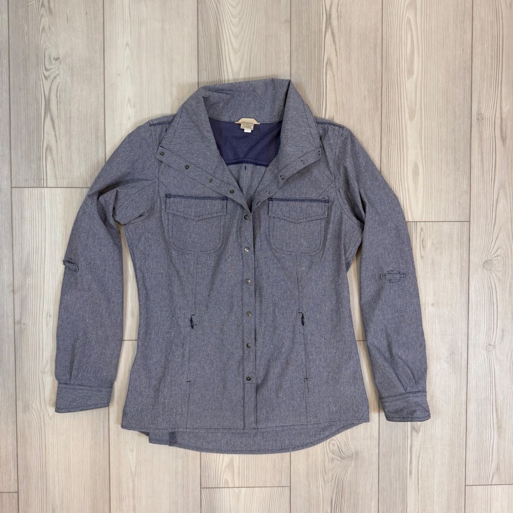 Duluth Trading Co Women Medium Survivor Sun Protection Shirt Jacket Sol Survivor